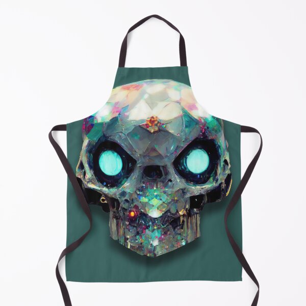 Item preview, Cyborg Skull Emerald Gem Evil (Terminator Inspired) designed and sold by ArtificialEye.