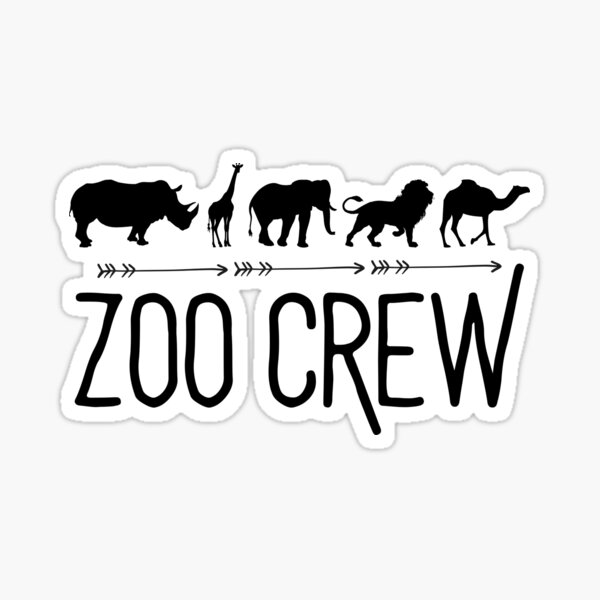 Zoo Crew Stickers for Sale | Redbubble