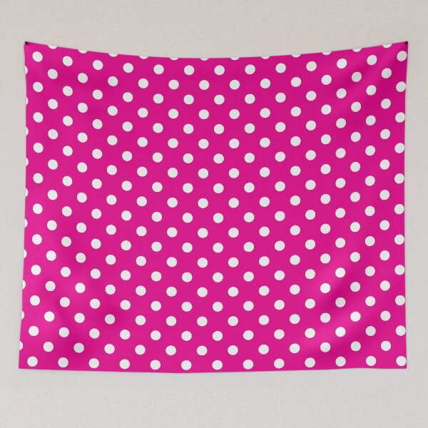 Item preview, White Polka Dots on Lipstick Pink designed and sold by Darcy777.