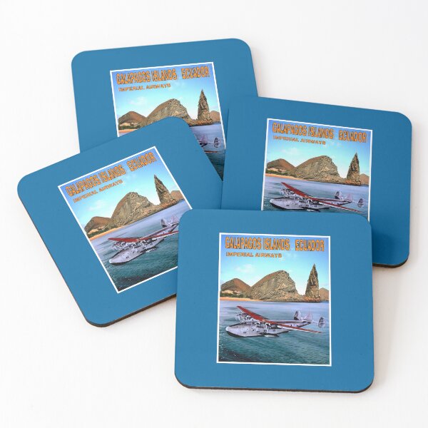 Item preview, IMPERIAL AIRWAYS : Vintage Fly To GALAPAGOS ISLANDS ECUADOR Travel Advertising Print designed and sold by posterbobs.