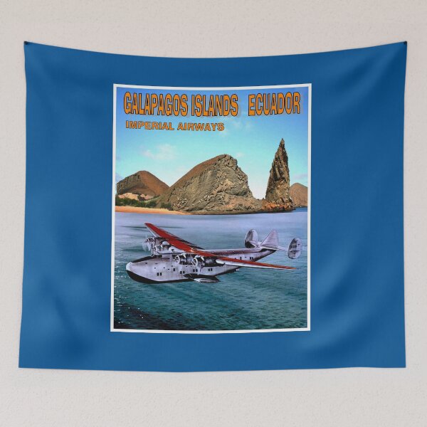 Item preview, IMPERIAL AIRWAYS : Vintage Fly To GALAPAGOS ISLANDS ECUADOR Travel Advertising Print designed and sold by posterbobs.