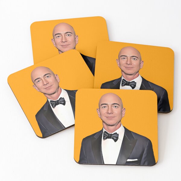 Item preview, Jeff Bezos Artwork - The Visionary Behind Amazon's Success designed and sold by CartoonStarsStd.