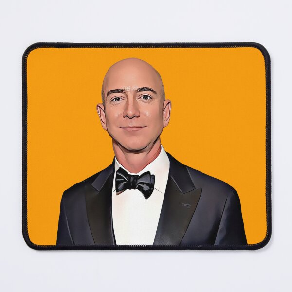 Item preview, Jeff Bezos Artwork - The Visionary Behind Amazon's Success designed and sold by CartoonStarsStd.