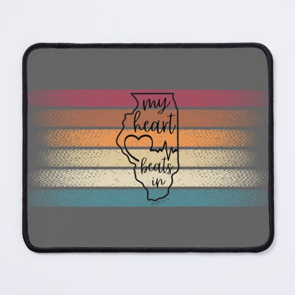 Item preview, My heart beats in Illinois designed and sold by HooYooTeeTees.
