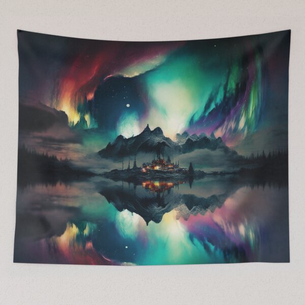Item preview, "Aurora Surrealis: Exploring the Abstract Beauty of the Northern Lights" designed and sold by DaniFantasy.