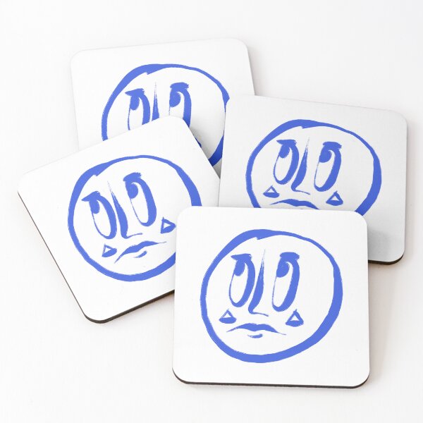 Item preview, Simple Abstract Face - Blue designed and sold by haldoodles18.
