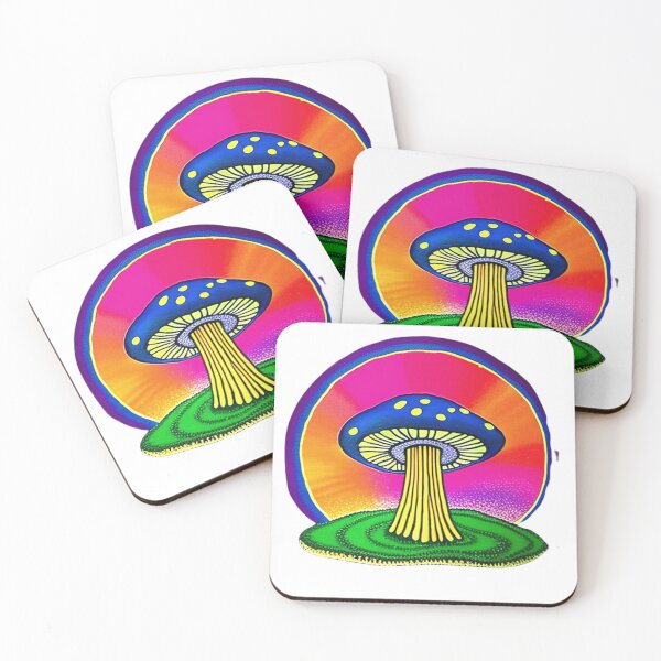 Item preview, neon mushroom designed and sold by Hunter Newbold.