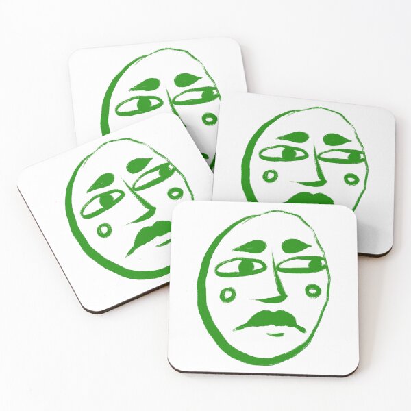 Item preview, Simple Abstract Face - Green designed and sold by haldoodles18.