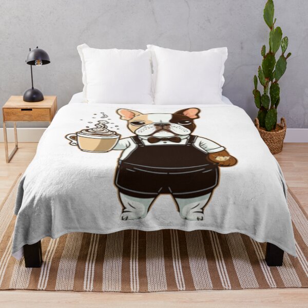 Item preview, Frenchie the Barista French Bulldog designed and sold by PetsEnough.