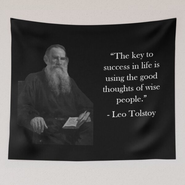 Item preview, Tolstoy Quote - The Key to Success designed and sold by Reed-Inc.