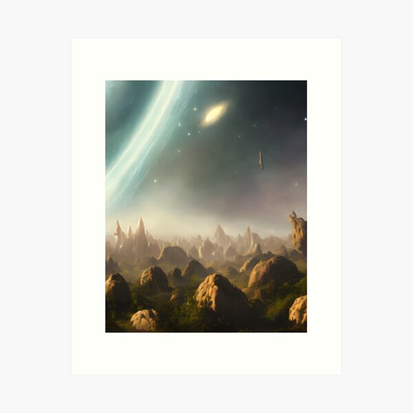 Item preview, Beautiful Alien World Fantasy Landscape Cosmic Sky designed and sold by VersoShopping.