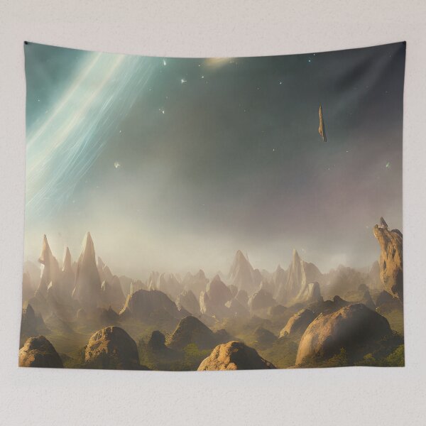 Item preview, Beautiful Alien World Fantasy Landscape Cosmic Sky designed and sold by VersoShopping.
