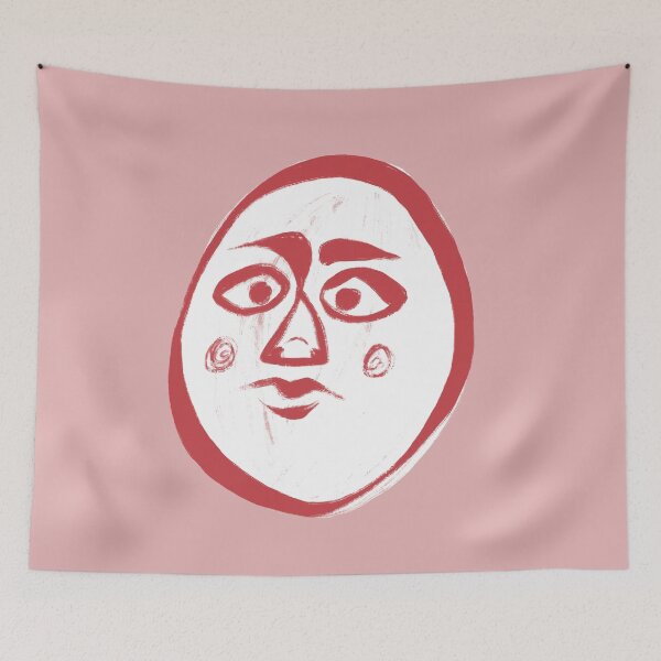 Item preview, Simple Abstract Face - Red designed and sold by haldoodles18.