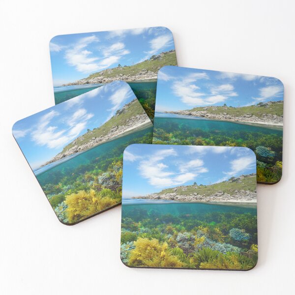 Item preview, Seaweeds and coastline seascape on the Atlantic side of Spain designed and sold by Seaphotoart.
