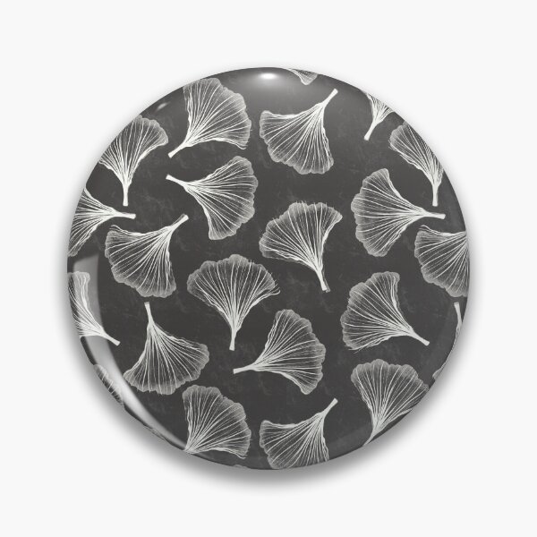 Item preview, Ginkgo Leaf - Dark Charcoal Grey designed and sold by Sarah Thorpe Designs .