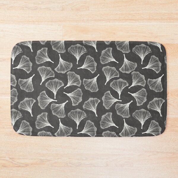 Item preview, Ginkgo Leaf - Dark Charcoal Grey designed and sold by Sarah Thorpe Designs .