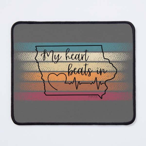 Item preview, My heart beats in Iowa designed and sold by HooYooTeeTees.