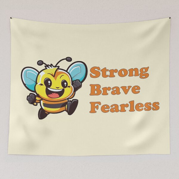 Item preview, Bee Strong Bee Brave Bee Fearless designed and sold by BuxomBabe21.