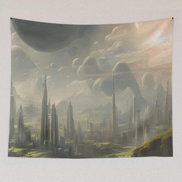 Item preview, Beautiful Alien World Fantasy Landscape Floating Islands designed and sold by VersoShopping.