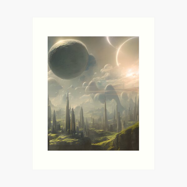 Item preview, Beautiful Alien World Fantasy Landscape Floating Islands designed and sold by VersoShopping.