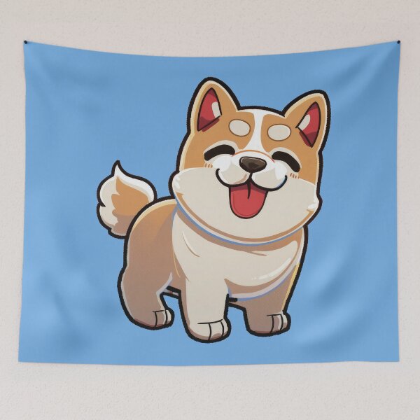 Item preview, Boyish Cutest Happy Anime Puppy Dog designed and sold by ArtificialEye.