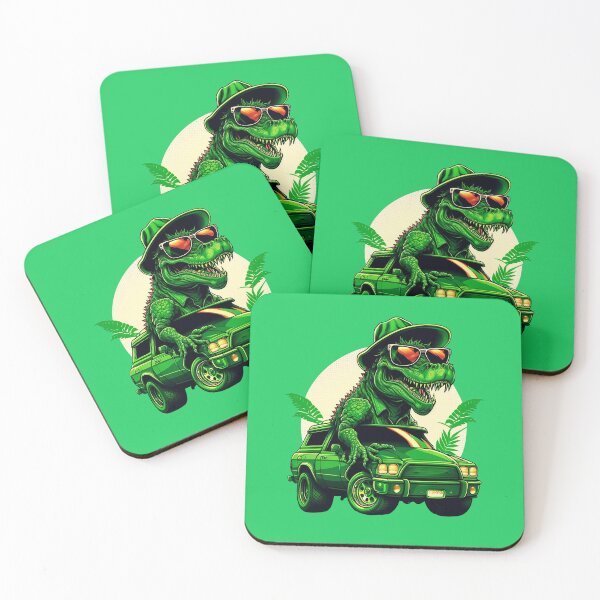 Aperçu de l'œuvre St Patricks Day Dinosaur Monster Truck Trex créée et vendue par Cheeeeky.
