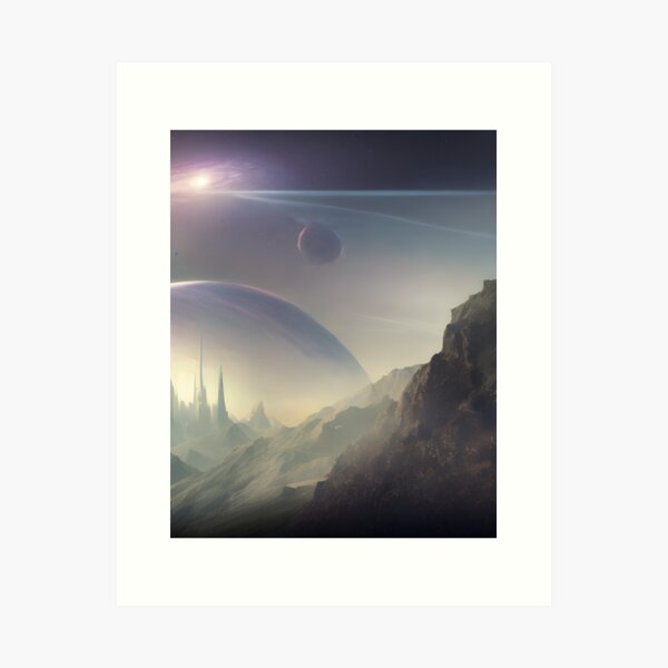 Item preview, Beautiful Alien World Fantasy Landscape Cosmic Sky designed and sold by VersoShopping.