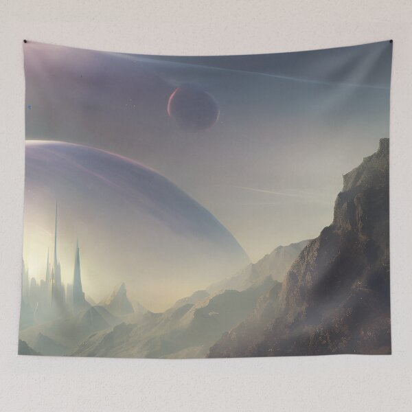 Item preview, Beautiful Alien World Fantasy Landscape Cosmic Sky designed and sold by VersoShopping.