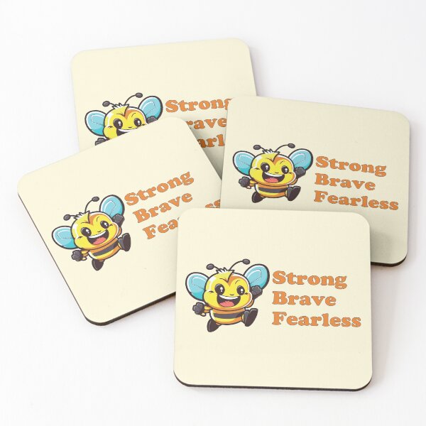 Item preview, Bee Strong Bee Brave Bee Fearless designed and sold by BuxomBabe21.