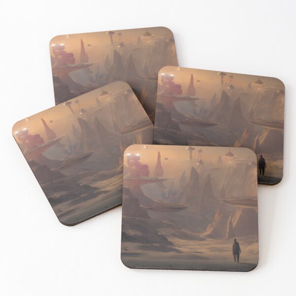 Item preview, Beautiful Alien World Fantasy Desert Landscape Cosmic Sky designed and sold by VersoShopping.