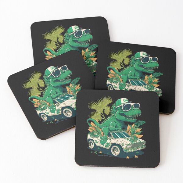 Item preview, St Patricks Day Dinosaur Monster Truck Trex with sunglasses designed and sold by Cheeeeky.