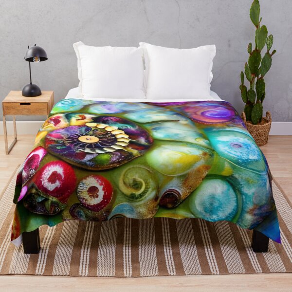 Item preview, Nautilus Art colorful painterly abstract designed and sold by Glimmersmith.