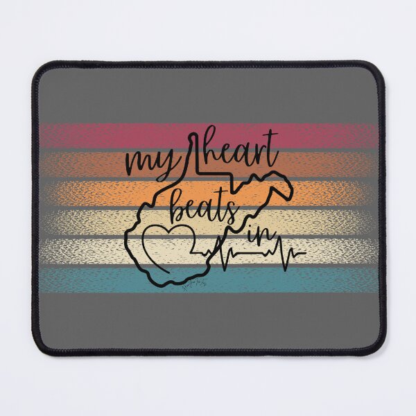 Item preview, My heart beats in West Virginia designed and sold by HooYooTeeTees.
