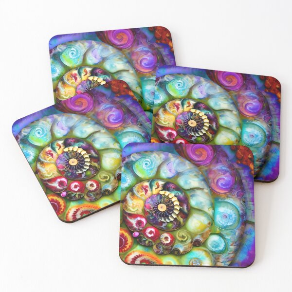 Item preview, Nautilus Art colorful painterly abstract designed and sold by Glimmersmith.