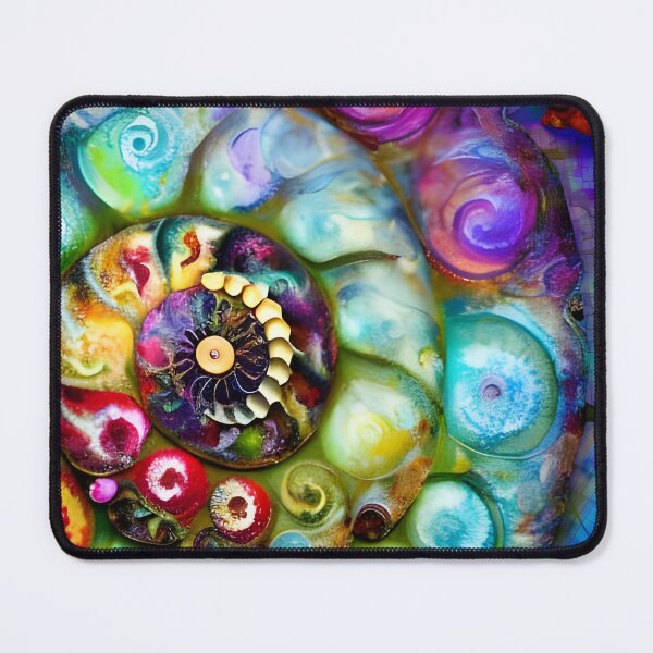 Item preview, Nautilus Art colorful painterly abstract designed and sold by Glimmersmith.