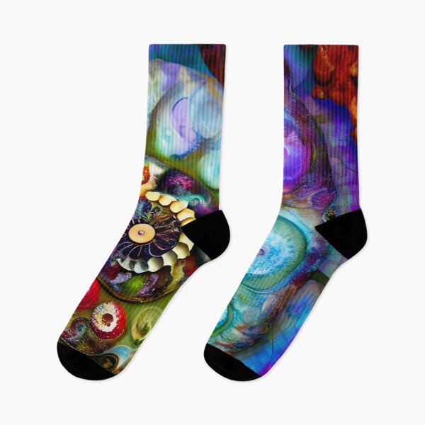 Item preview, Nautilus Art colorful painterly abstract designed and sold by Glimmersmith.