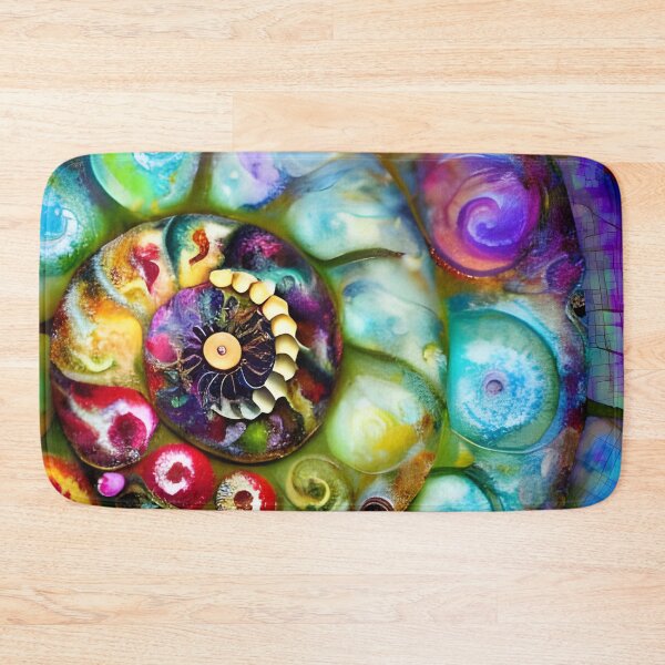Item preview, Nautilus Art colorful painterly abstract designed and sold by Glimmersmith.