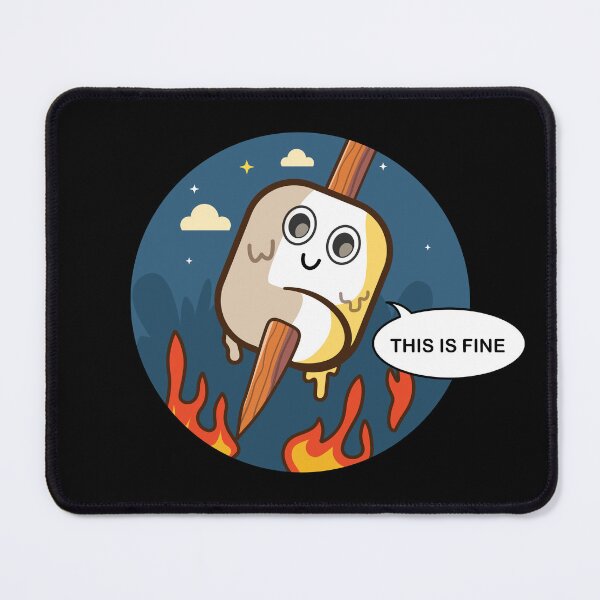 Item preview, This is fine marshmallow designed and sold by messy-nessie.