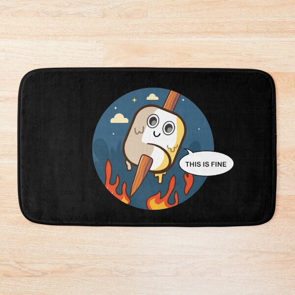 Item preview, This is fine marshmallow designed and sold by messy-nessie.