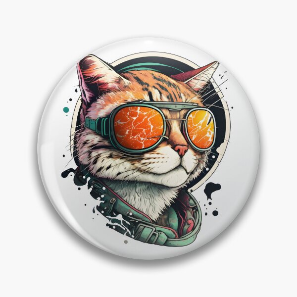 Item preview, Cat Daddy Black Cat Vintage Eighties Style Cat Retro designed and sold by BobilandStore.