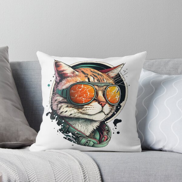 Item preview, Cat Daddy Black Cat Vintage Eighties Style Cat Retro designed and sold by BobilandStore.