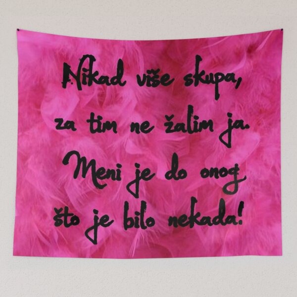 Item preview, Lyrics - Nikad više skupa za tim ne žalim ja, meni je do onog što je bilo nekada (Ako bude sreće) designed and sold by Marija Barisic.