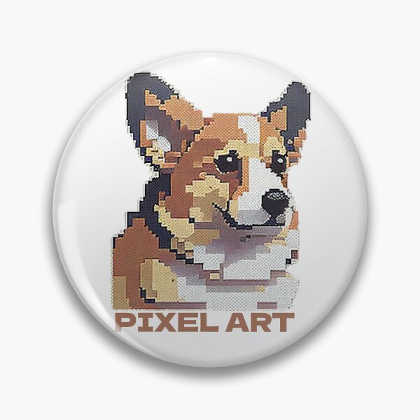 Item preview, Pixel Art Dog  with funny cute decorative dog for dog lovers designed and sold by RSDESIGNSteam.