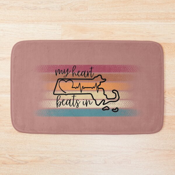 Item preview, My heart beats in Massachusetts designed and sold by HooYooTeeTees.