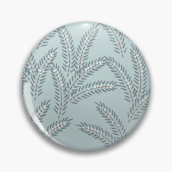 Item preview, Fir Leaf - Light blue/grey designed and sold by Sarah Thorpe Designs .