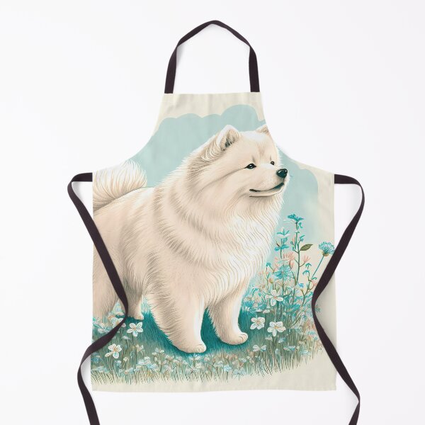 Item preview, Fluffy Companions: Watercolor Samoyed Illustration designed and sold by TheLovelyWild.