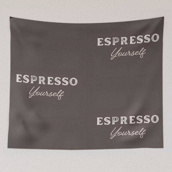 Item preview, Espresso Yourself Vintage Brown Coffee Design designed and sold by EnzoZs.