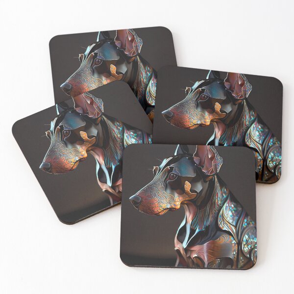Item preview, Doberman puppy in stained glass 001 designed and sold by Viinde.