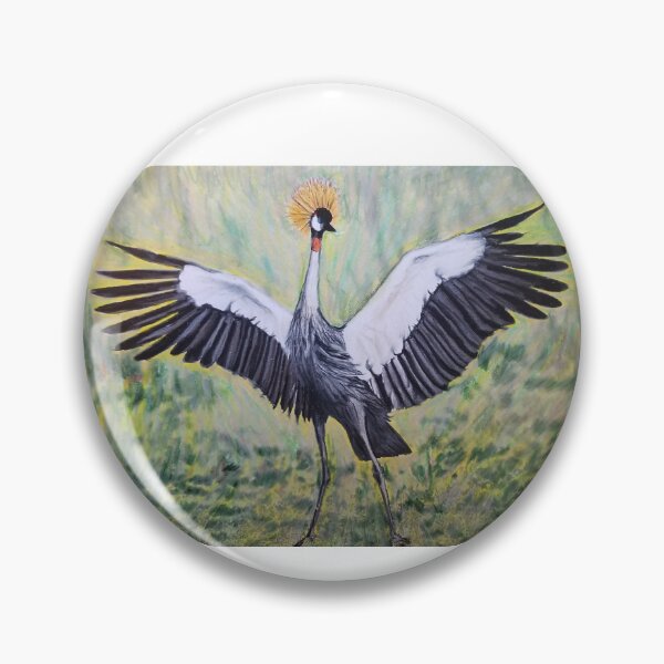 Item preview, African Crowned Crane designed and sold by Hi-5-Art.