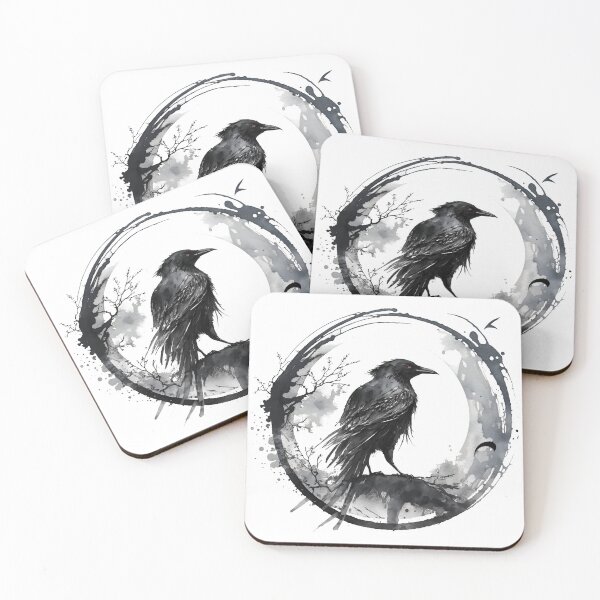 Item preview, Crow with Red Eyes designed and sold by CalyCollab.